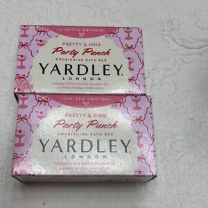 2 Bars Yardley London Party Punch Limited Edition Nourishing Bath Bar 4 oz